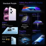 Redmi Note 12 Pro 5g Stardust Purple features mobitez.in