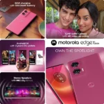 Motorola Edge 50 Fusion Hot Pink features mobitez.in