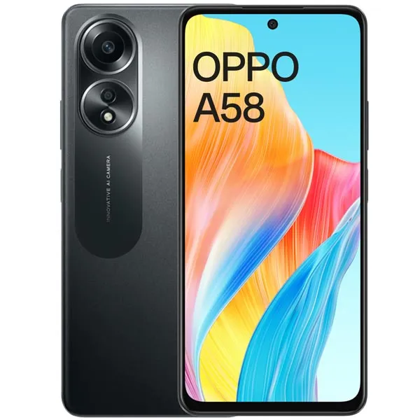 OPPO A58 Glowing Black mobitez.in