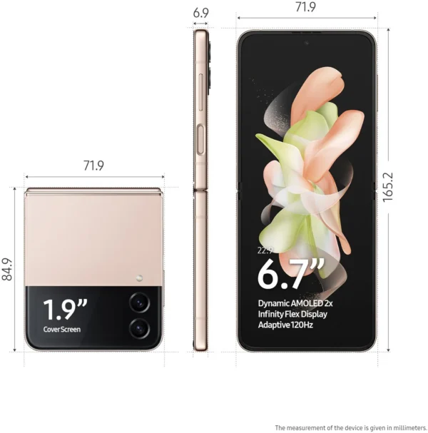 SAMSUNG Galaxy Z Flip4 5g Pink Gold mobitez.in