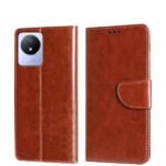 Flip Cover for Vivo Vivo Y02, Vivo Y02T, Y11 2023  (Brown,  (Pack of 1)