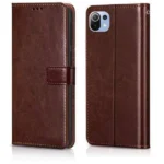 Flip Cover for Redmi 11 Lite (Brown ,  (Pack of 1)
