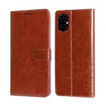 Flip Cover for Poco M4 5G (Brown , (Pack of 1)