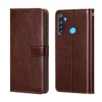 Flip Cover for Realme 5 (Brown ,  (Pack of 1)