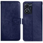 Flip Cover for Vivo Y02s (Blue  (Pack of 1)