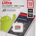 SanDisk Ultra microSDHC UHS-I Card 32GB Speed 120mb/s