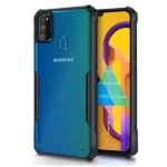 Back Cover for Samsung Galaxy M30s, Samsung Galaxy M21, M21 2021 Edition Black, Shockproof,Transparent (Pack of 1)