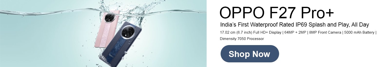 Oppo F27 Pro 5G Banner for Brand Page