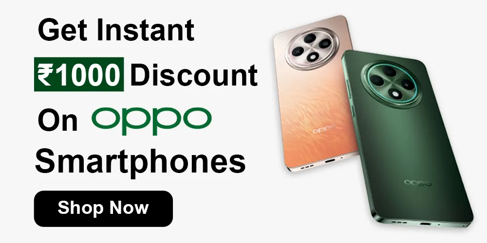 Oppo Brand Page Discount Banner for home page